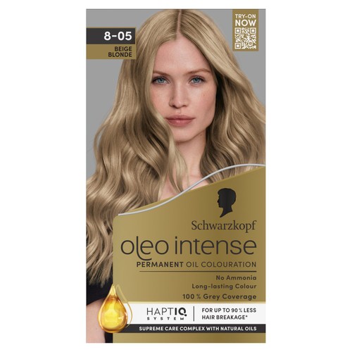Schwarzkopf Oleo Intense Permanent Hair Colour Beige Blonde 8-05