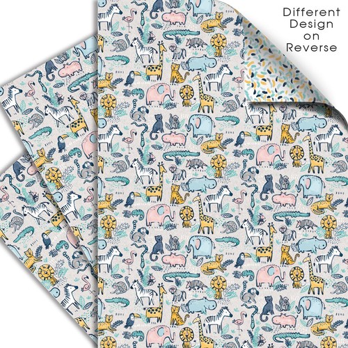 Safari Club Double Sided Gift Wrap Sheets