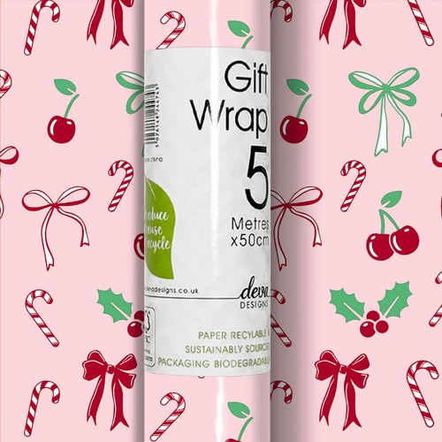 Candy Canes Christmas Rollwrap