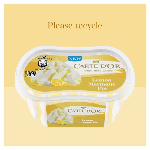 Carte D'Or Mini Indulgence Lemon Meringue Pie Ice Cream Tub Dessert