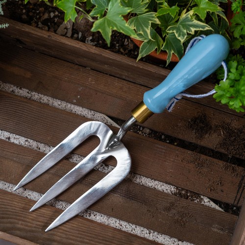 Burgon & Ball Collectors Range Blue Hand Fork FSC 100%