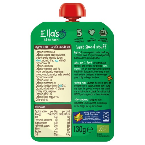 Ella's Kitchen Spag Bol Baby Food Pouch 7+ Months