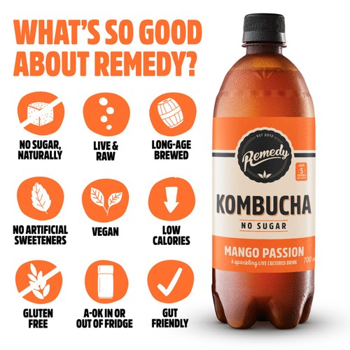 Remedy Kombucha Mango Passion