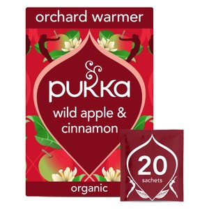 Pukka Wild Apple & Cinnamon with Ginger Teabags