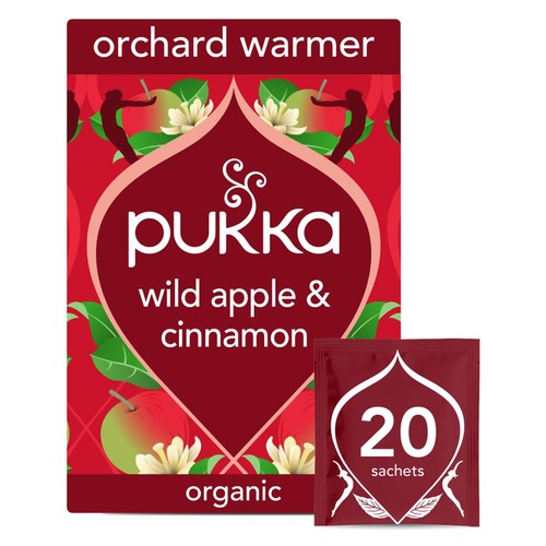 Pukka Wild Apple & Cinnamon with Ginger Teabags