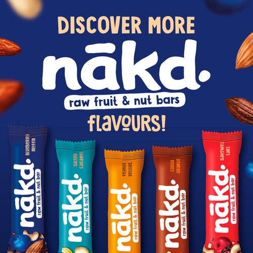 nakd. Blueberry Muffin Fruit & Nut Bars Multipack