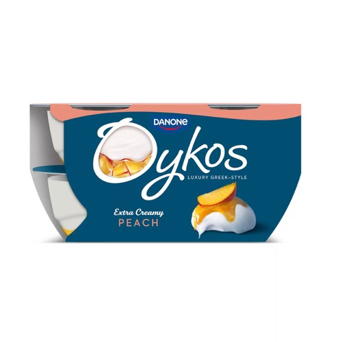 Oykos Peach Luxury Greek Style Yoghurt Dessert