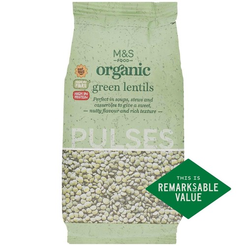 M&S Organic Green Lentils