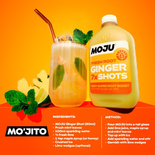 MOJU Ginger Vitality Dosing Bottle 7x Shots