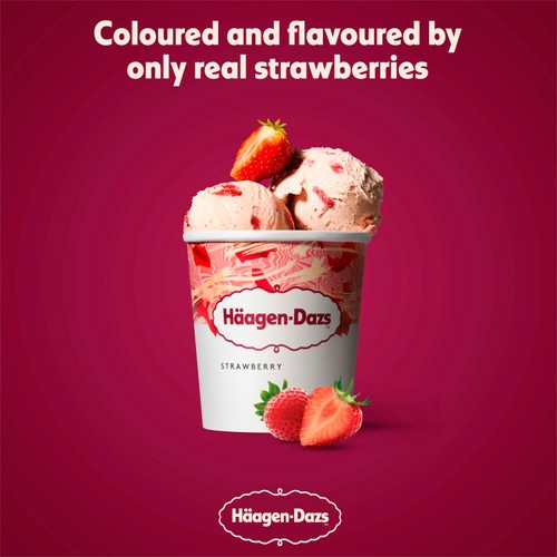 Haagen-Dazs Strawberries & Cream Ice Cream