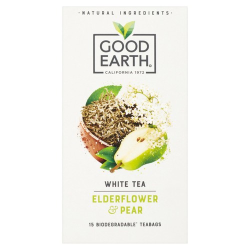 Good Earth Teabags White Tea Elderflower and Pear