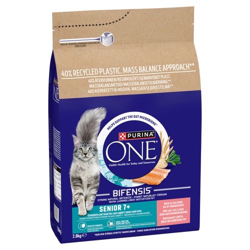 Purina One Senior 7+ Salmon Dry Cat Food