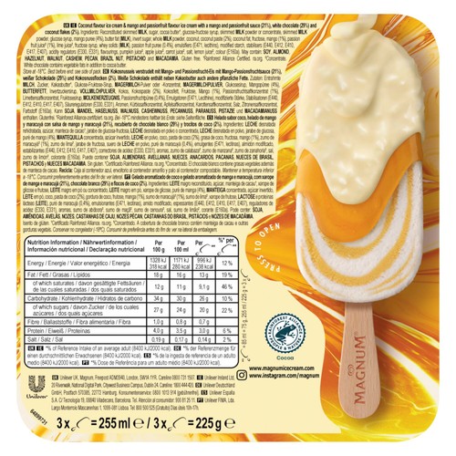 Magnum Double Sunlover Mango & Coconut Ice Cream Sticks