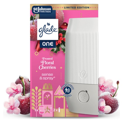 Glade ONE Sense & Spray Holder & Refill  Frosted Floral Cherries