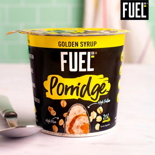 FUEL 10K High Protein Golden Syrup Porridge Oat Cereal Pot