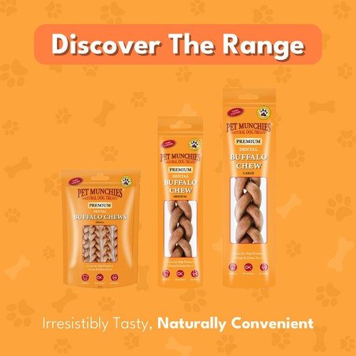 Pet Munchies Small Buffalo Dental Chew Dog Treats