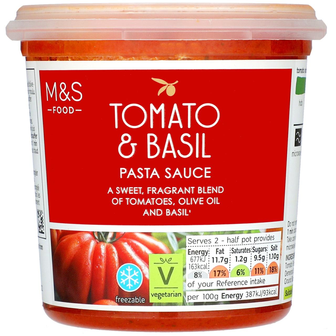 M&S Tomato & Basil Pasta Sauce - Ocado
