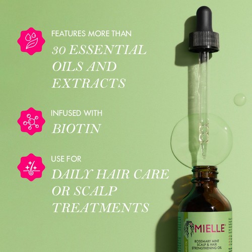 Mielle Rosemary Mint Scalp & Hair Strengthening Oil