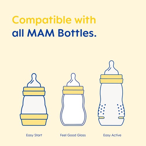 MAM Silicone Cross Cut Bottle Teats 6+ Months