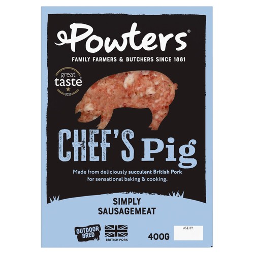 Powters British Outdoor Bred Chef's Pig Sausagemeat