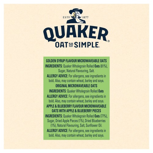 Quaker Oat So Simple Variety Pack Porridge Sachets Cereal