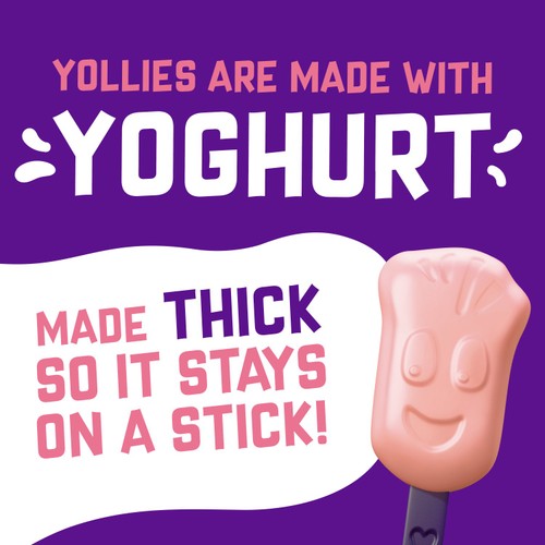 Yollies Raspberry Yogurt Lolly