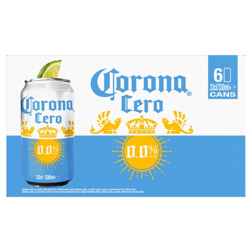 Corona Cero Alcohol-Free Lager Beer Cans