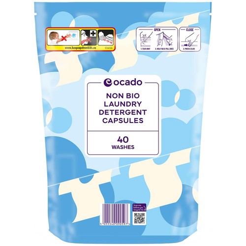 Ocado Non-Bio Laundry Capsules 40W
