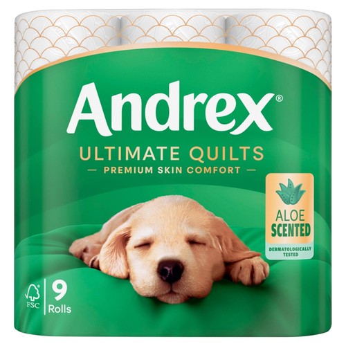 Andrex Ultimate Quilts + Aloe Vera Toilet Roll