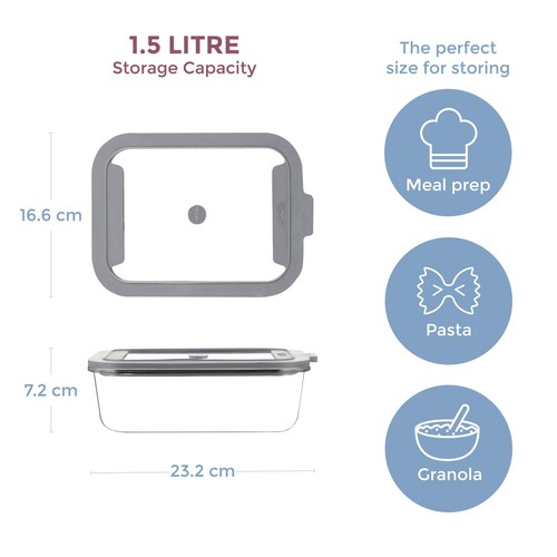 Kilner Fresh Storage Rectangle 1.5 Litre