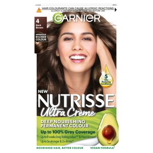 Garnier Nutrisse 04 Dark Brown Permanent Hair Dye