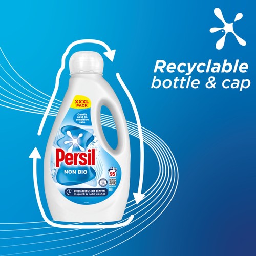 Persil Non Bio Laundry Detergent Washing Liquid 95 Washes