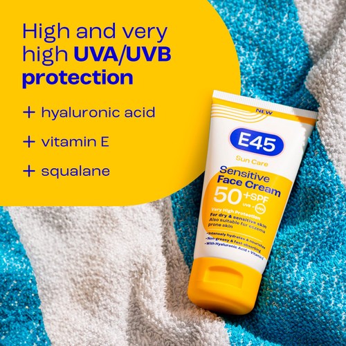 E45 Face Suncream SPF 50+ 