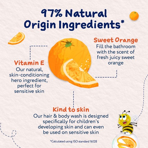 Childs Farm Hair & Body Wash, Sweet Orange