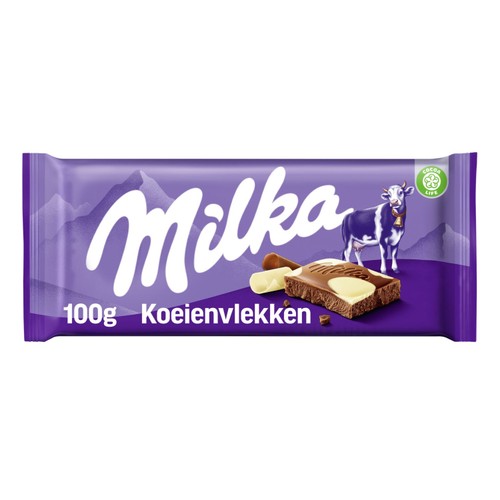 Milka Happy Cows Milk and White Chocolate Bar