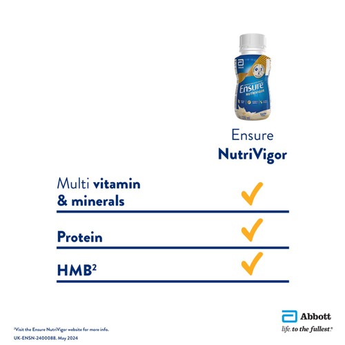 Ensure NutriVigor, Vanilla Flavour Nutritional Ready to Drink Shake