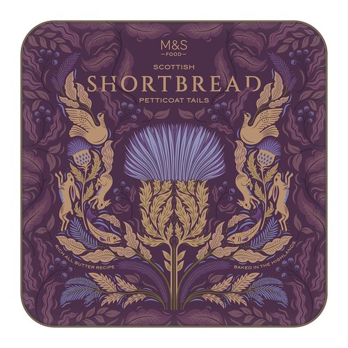 M&S All Butter Shortbread Petticoat Tails Fawn Tin