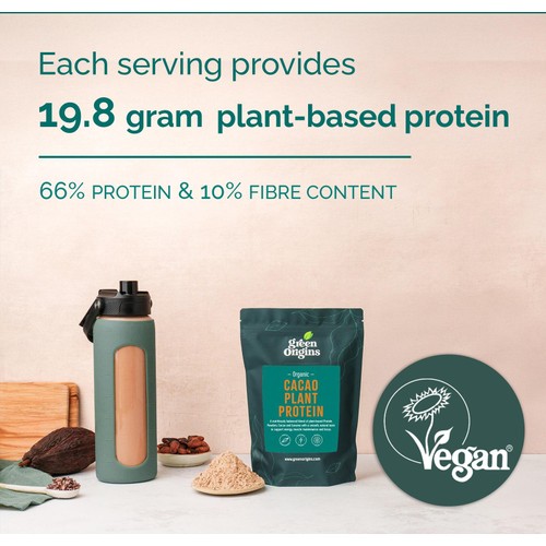 Green Origins Organic Cacao Plant Protein Powder