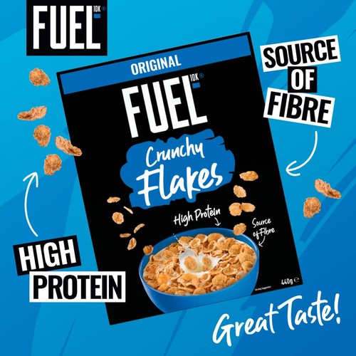 FUEL10K Original Crunchy Flakes High Protein Breakfast Cereal