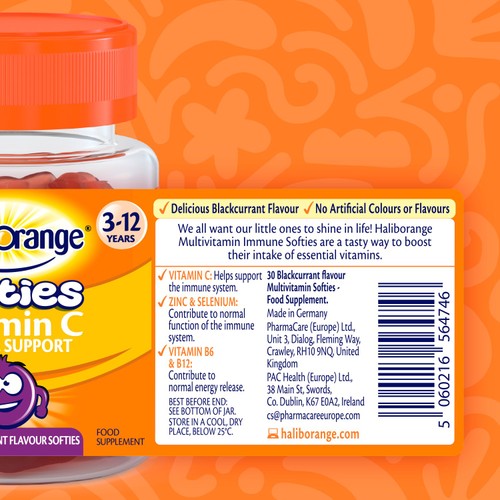 Haliborange Kid's Softies Vitamin C Gummies 3-12yrs