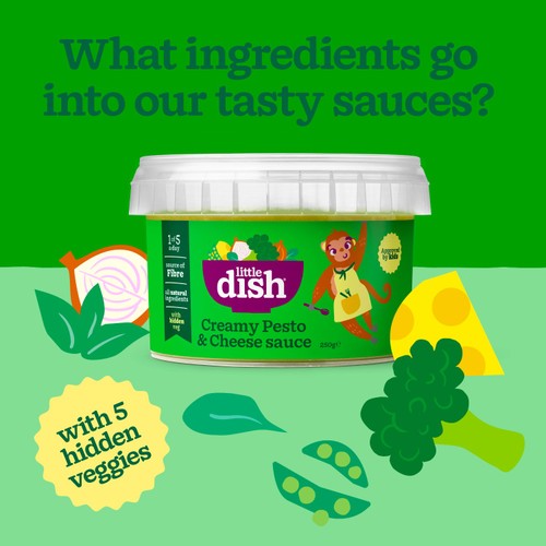 Little Dish Super Sauce Creamy Pesto & Cheese