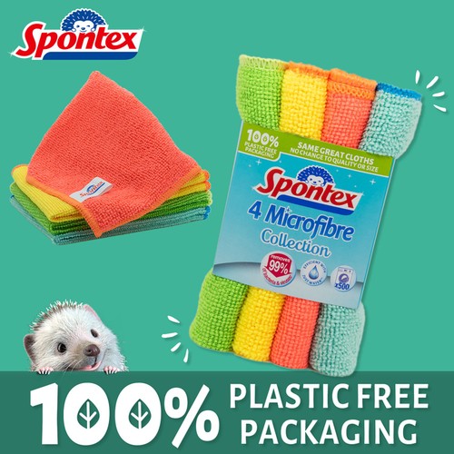 Spontex Microfibre Cloths All Purpose Kitchen and Bathroom Cleaner