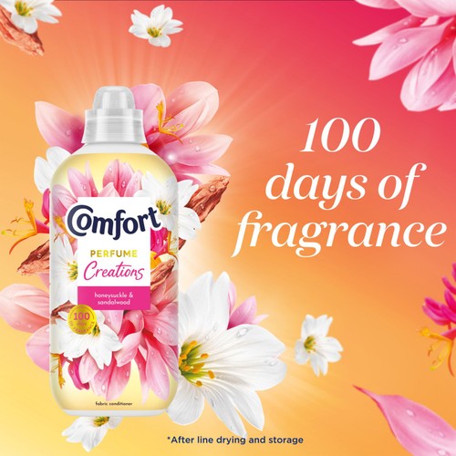 Comfort Perfume Creations Honeysuckle & Sandalwood Fabric Conditioner 48W