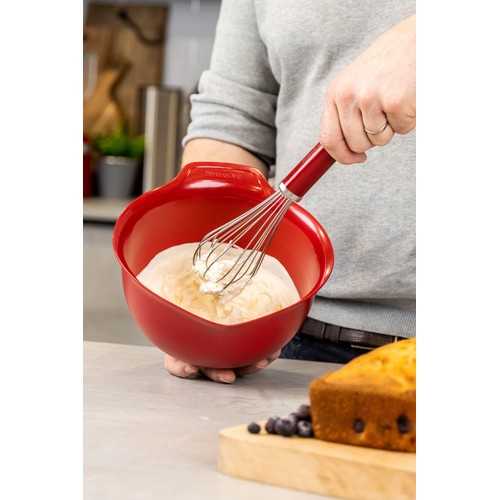 KitchenAid Stainless Steel Whisk, Red