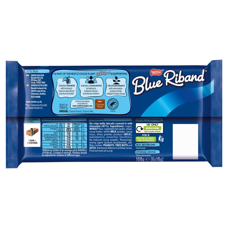 Blue Riband Biscuit Bars Multipack - Ocado