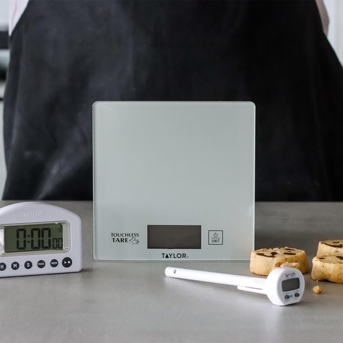 Taylor Pro Silver Kitchen Weighing and Measuring Set