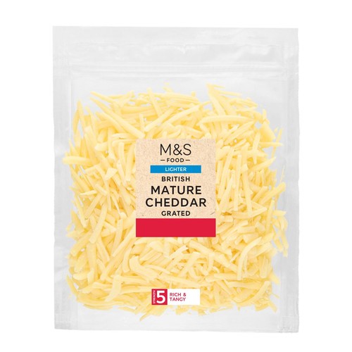 M&S British Lighter Mature Grated Cheddar