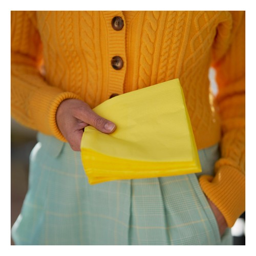 Yellow 2 Ply 33cm Paper Party Napkins
