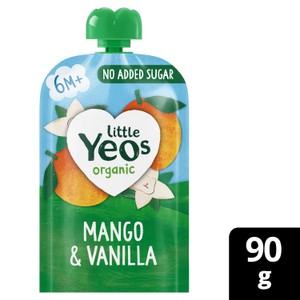 Yeo Valley Little Yeos No Added Sugar Mango & Vanilla Pouch
