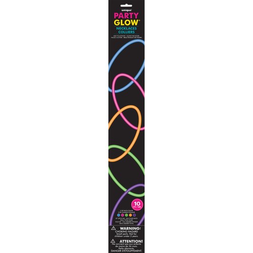 Multicoloured Glow Necklaces 22 inch